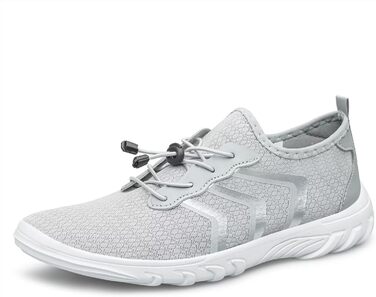 Водні шкарпетки для плавання та відпочинку на пляжі: чоловічі та жіночі, унісекс, швидковисихаючі (41 EU, світло-сірий)