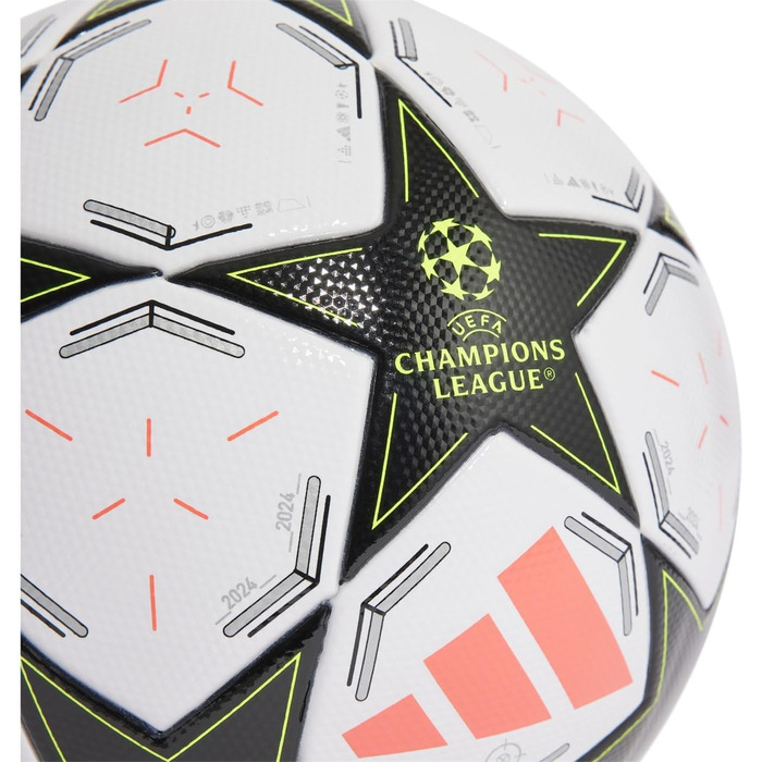 Футбольний м’яч Adidas UEFA Champions League, розмір 5, білий, сертифікат FIFA, у коробці, універсальний