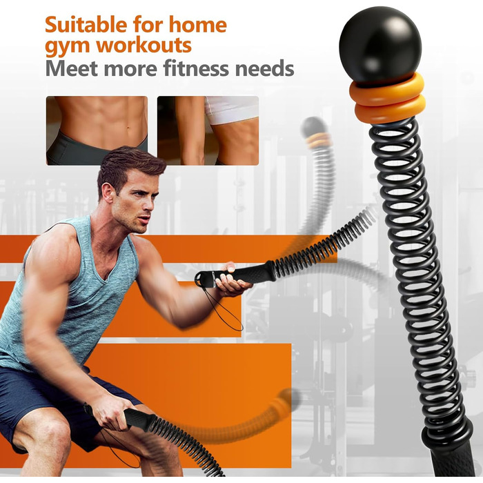 Бойові мотузки Battle Ropes з регульованою довжиною для фітнесу та кросфіту (з сумкою)