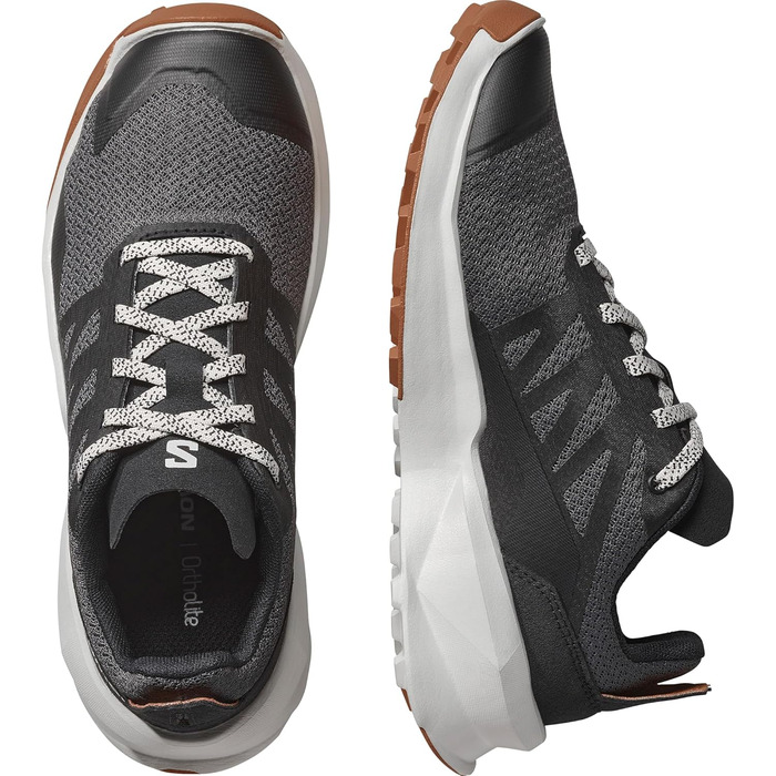 Дитячі трекінгові черевики Salomon Patrol для хлопчиків та дівчаток (39 EU, Asphalt Rainy Day Pecan Brown)