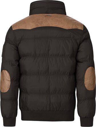 Чоловіча зимова куртка Geographical Norway Steppjacke - тепла анорак з підкладкою для активного відпочинку, катання на лижах та сноуборді, комплект з шапкою UD, колір: чорний