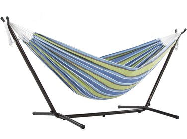Гамак Vivere Oasis Double Cotton з підставкою (сталь), сумка для транспортування