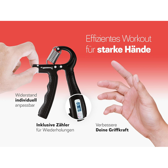 Набір для тренування кисті рук - 5 шт. (гумовий, кільцевий, м'ячик) з сумкою - тренажер хвата - опір 5-60 кг