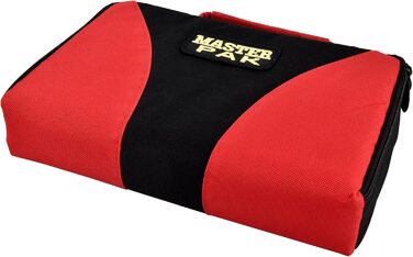 Кейс для дартсу Karella Master Pak, чорний-червоний, зберігання до 3 комплектів дротиків та аксесуарів, універсальна сумка для дартсу