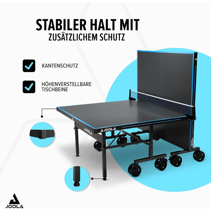 Стол для пінг-понгу JOOLA J500A OUTDOOR - професійний, розкладний, для вулиці, з сіткою