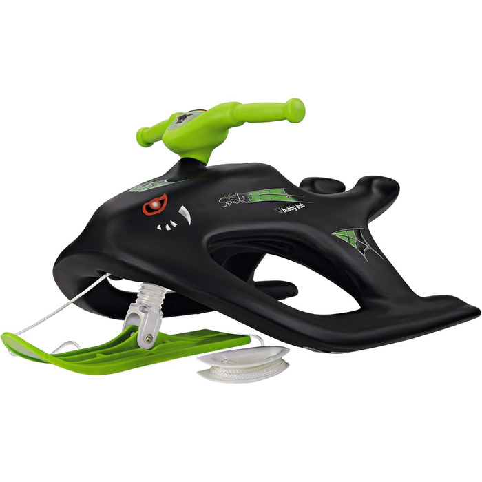 Дитячий боб BIG-Bobby-Bob Wild Spider, з тросом та ручкою, легке керування, металеві куфелі, для дітей від 4 років, чорний