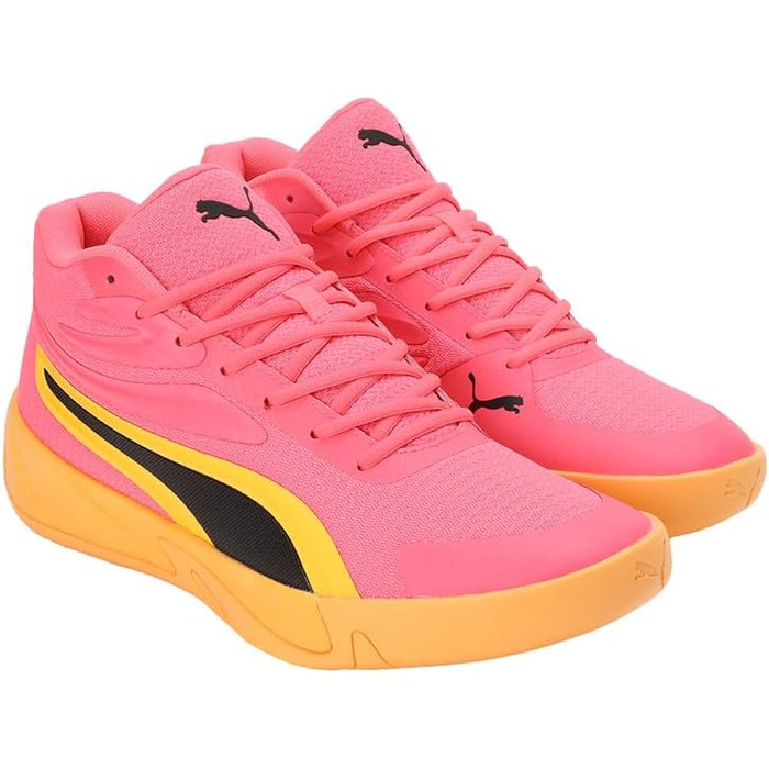 Кросівки PUMA Court Pro для чоловіків, баскетбольні, біло-чорні (46 EU, помаранчевий)