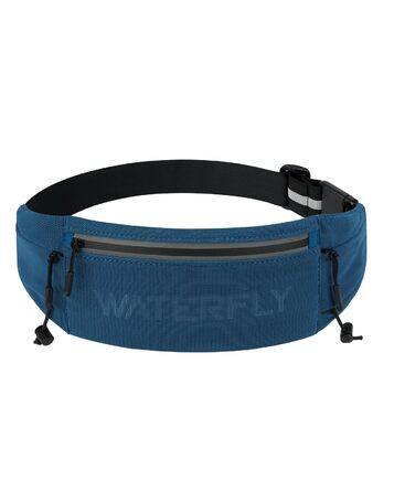 Поясна сумка для бігу WATERFLY: триатлонний пояс з тримачем для номера, сумка для телефону, поясна сумка для чоловіків та жінок (темно-синій)