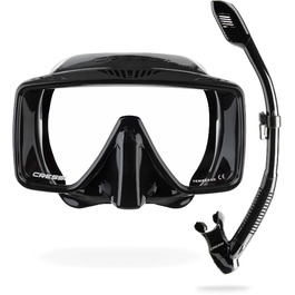 Маска для дайвінгу та снорклінгу CRESSI SF1 – чорна, без рамки, універсальний розмір