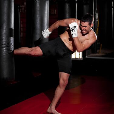 Рукавички для MMA TIGERA: бокс, кікбоксинг, муай-тай, спаринги (S/M, білі)