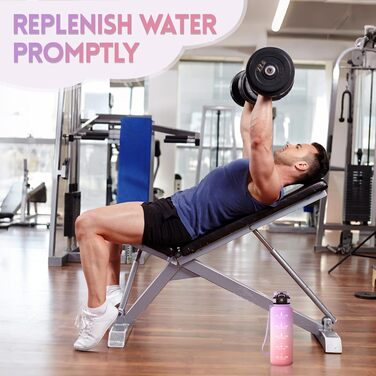 Фляга для води Motswedi з трубочкою, 1500 мл, BPA-free, для спорту, без витоку, підходить для газованої води, жовтогаряча, 1500 мл