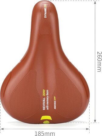 Велосипедне сідло CXWXC з Memory Foam, ергономічне, водонепроникне, амортизуюче, 26 x 18,5 см, для MTB, унісекс, коричневе