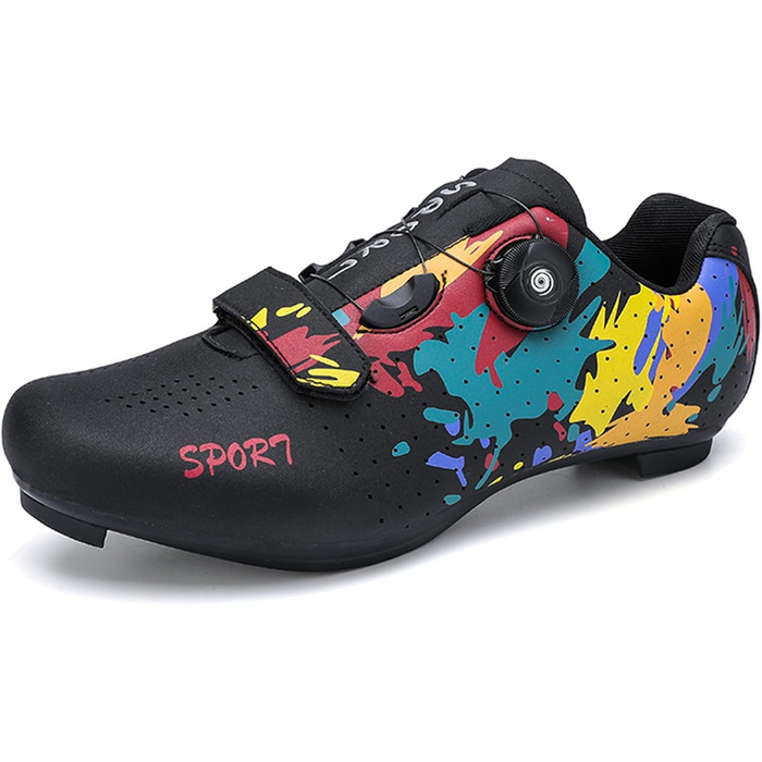 Велосипедні шкарпетки SDEQA для чоловіків та жінок, шосейні, сумісні з Peloton, Look, SPD, SPD-SL, Delta Lock, білі (45 EU, чорний)