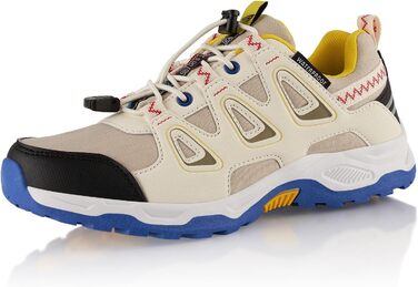 Водонепроникні трекінгові черевики для жінок та чоловіків. Трекінгові, туристичні черевики для хайкінгу (46 EU, Бежевий, Синій)