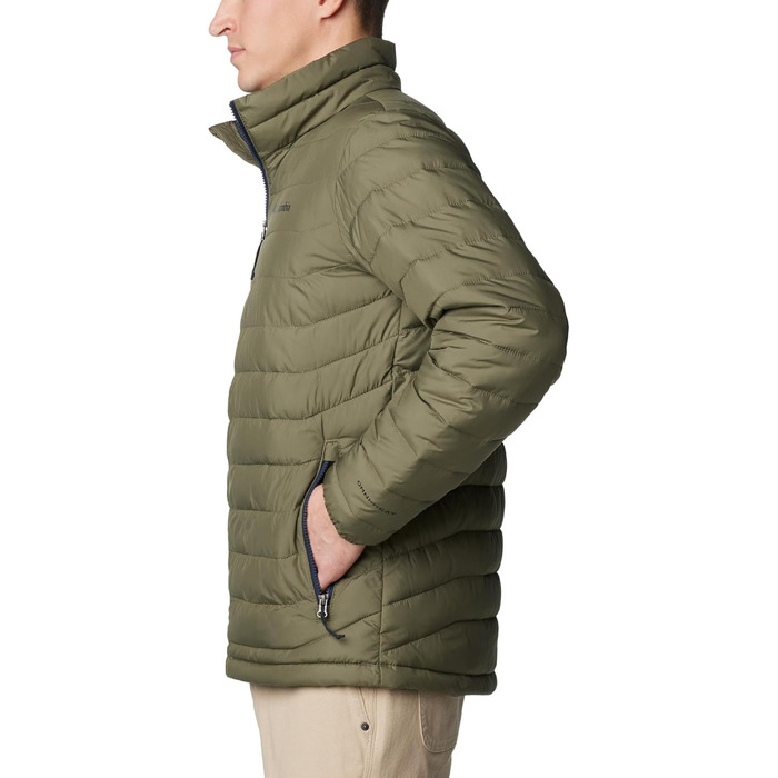 Чоловіча утеплена куртка Columbia Powder Lite II, темно-синій колір Collegiate Navy, розмір M