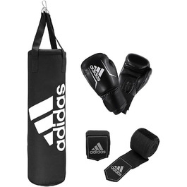 adidas Боксерський набір для дорослих, чорний, мішок 80 см, рукавички 10oz