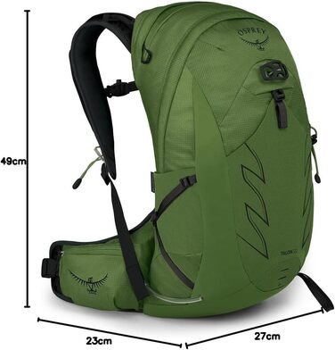 Рюкзак Osprey Talon 22 л для чоловіків з поясом, туристичний