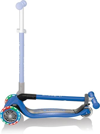Дитячий самокат GLOBBER Primo Foldable Lights, 3-колісний, LED колеса, регульована висота, колеса 120/80 мм, ABEC 5