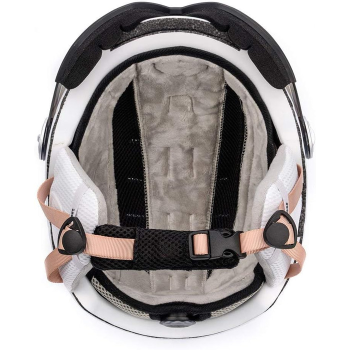 Шолом гірськолижний дитячий/жіночий/чоловічий Meteor, розмір M (55-58 см), білий