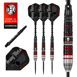 Дартс-набір Harrows Ryan Searle Heavy Metal Serie 2, професійні дротики з 90% вольфраму, 10 елементів, усі ваги