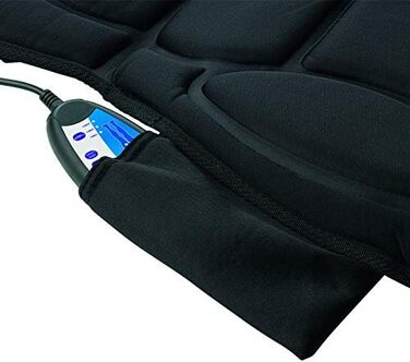 Масажне сидіння VITALmaxx з підігрівом для спини та шиї | Масажна підстилка, м'яка та комфортна для крісла чи крісла | 5 програм масажу з 4 різними типами масажу