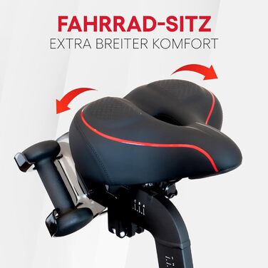 TrubliFit Широке велосипедне сідло для Peloton Bike та Bike+, м'яке ергономічне сидіння, універсальне для чоловіків і жінок, заміна сідла, аксесуар для велотренажера, чорний/червоний