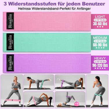 Набір для пілатесу: кільце, фітнес-м'яч, турнік для стегон, еспандер у формі 8, ремінь для йоги та стрейчингу. Фітнес-обладнання для дому. Колір: фіолетовий