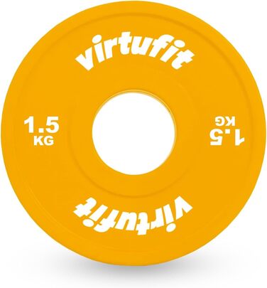 Олімпійський дробовий диск VirtuFit 1,5 кг жовтий для штанги