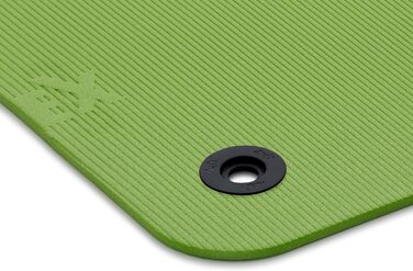 Гімнастичний килимок AIREX Fitline 180 з отворами, 180x60x1,5 см, колір ківі