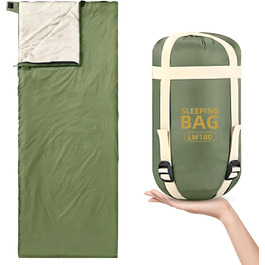 Легкий літній спальний мішок, 680г, 190 x 75 см, компактний, для кемпінгу