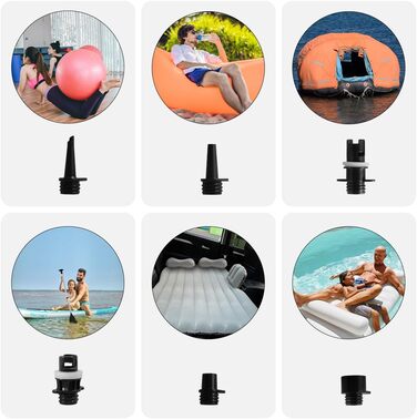 Насос електричний SUP 20 PSI 12V з LCD дисплеєм для дощок, каяків, матраців (Синій)