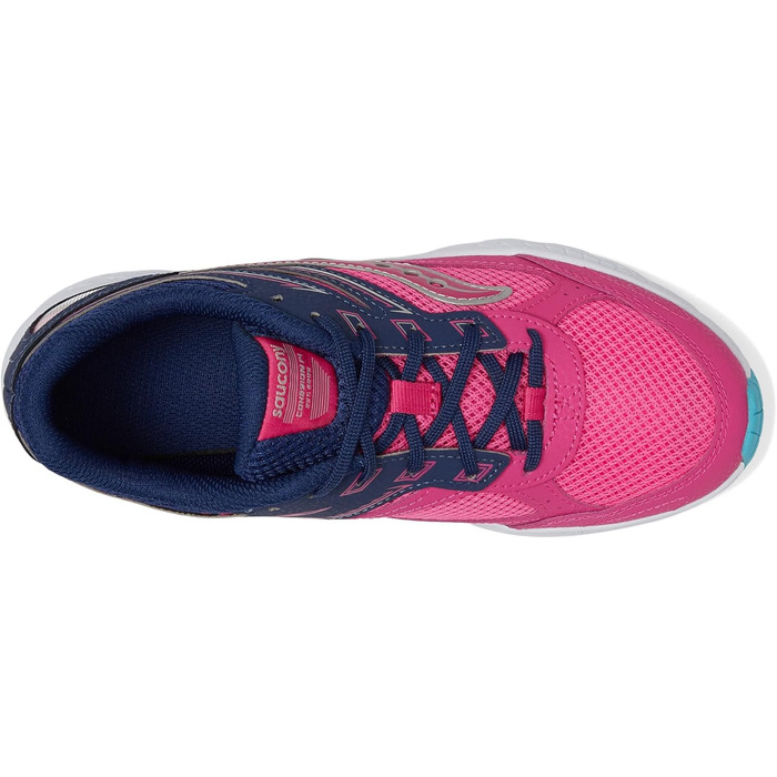 Дитячі кросівки Saucony Cohesion 14 з альтернативною застібкою (7 Wide, Рожево-морські)