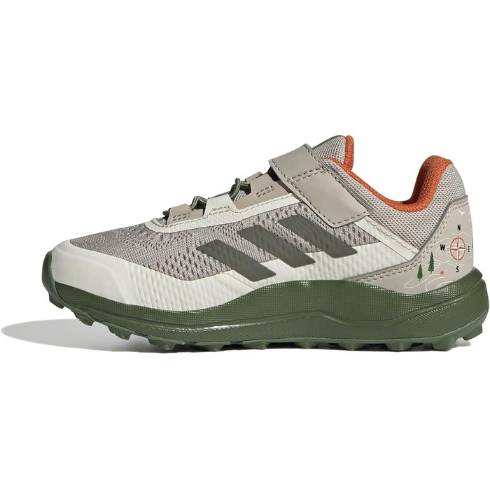 Кросівки для трейлраннінгу adidas Terrex Disney Agravic Flow, Unisex, 34 EU, Wonder Beige Olive Strata Orange