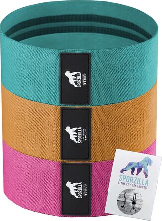 Спортивні еластичні стрічки Sporzilla® Booty Band для тренування сідниць - Набір фітнес-стрічок для будь-якого рівня: реабілітація, досвідчені та професіонали