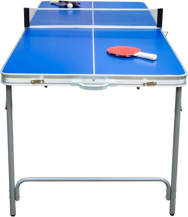 Стіл для пінг-понгу складний Fabula для дітей та підлітків, Indoor & Outdoor, розмір midi, 165x84x72 см, FASports з сіткою, ракетками, м'ячем