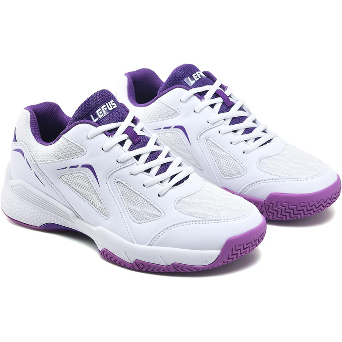 Жіночі тенісні кросівки P601, антиковзаючі, з амортизацією, стабілізуючі, дихаючі, для корта, розмір 38 EU, білі, фіолетові