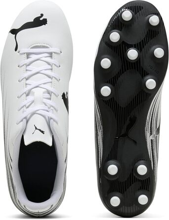 Кросівки футбольні PUMA Attacanto Firm для штучного покриття, 42 EU, білий/чорний