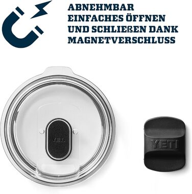 Термокружка YETI Rambler 10 oz (295 мл) з кришкою MagSlider, нержавіюча сталь, вакуумна ізоляція, Navy