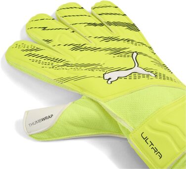 Воротарські рукавиці Puma Ultra Play RC, унісекс, чорно-сірі (жовто-чорні), розмір 10 (32)