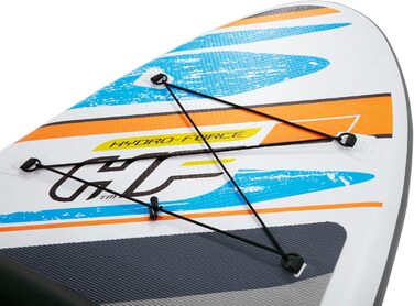 Надувна SUP-дошка Bestway Hydro-Force White Cap з сидінням, 305x84x12 см, комплект для веслування