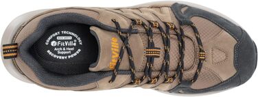 Черевики для хайкінгу FitVille для чоловіків, широкі, легкі, дихаючі. Трекінгові черевики, Outdoor, антиковзаючі, з підтримкою щиколотки, амортизація. Чоловічі кросівки з підтримкою склепіння стопи, 41 EU, коричневі.