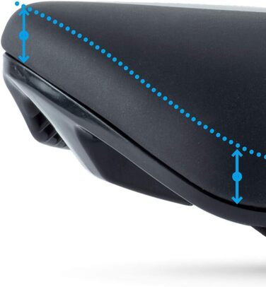 Велосипедне сідло Prologo Proxim W400 Sport T2.0 для електровелосипеда, чорне