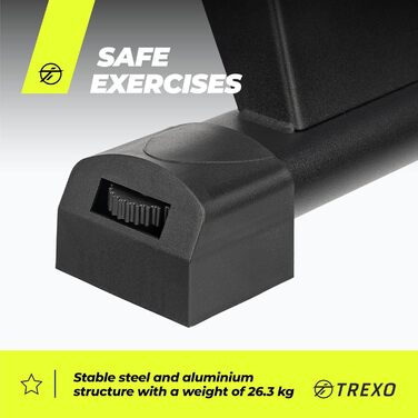 Гребний тренажер TREXO RM100 з магнітним опором, маховик 3,5 кг, стабільна конструкція, ергометр, чорний