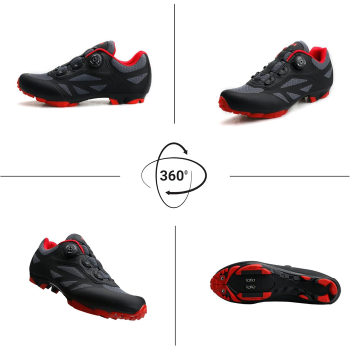 Кросівки для гірського велосипеда Msport для чоловіків та жінок, дихаючі, з антиковзкою підошвою, сумісні з педалями SPD (T2, 42 EU)