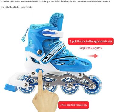Інлайневі ролики HWGING 2-в-1, регульовані ролики для дітей, підходять для хлопчиків та дівчаток, початківців, жінок та чоловіків