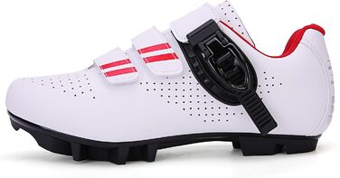 Велосипедні черевики для жінок та чоловіків MTB, Radsport, Mountainbike, кросівки, дихаючі, outdoor, велосипедні, Spin, MTB (44 EU, білий, червоний)