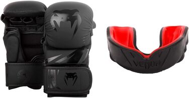 Рукавички для MMA Venum Challenger 3.0, чорні, розмір M, комплект із захистом зап'ястя та передпліччя, 4 м