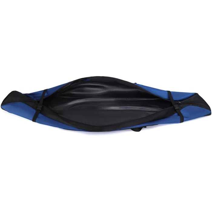 Чохол для сноуборда Lixada Boardbag (160 см) з регульованим плечовим ременем, водонепроникна сумка з оксфордської тканини, чорно-синя