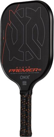 Onix Evoke Premier Pro Raw Carbon Pickleball Paddel Control - Чорний, 14 мм