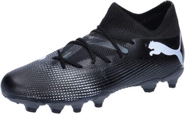 Дитячі футбольні бутси PUMA Future 7 Match Bna Fg/Ag Jr - чорно-білі, 35 EU